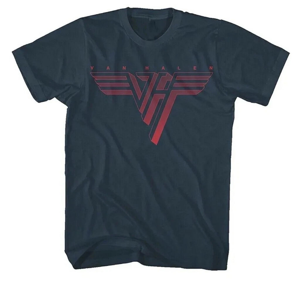HOT!Van Halen T Shirt Classic Logo Blue T Shirt, Size S to 5XL