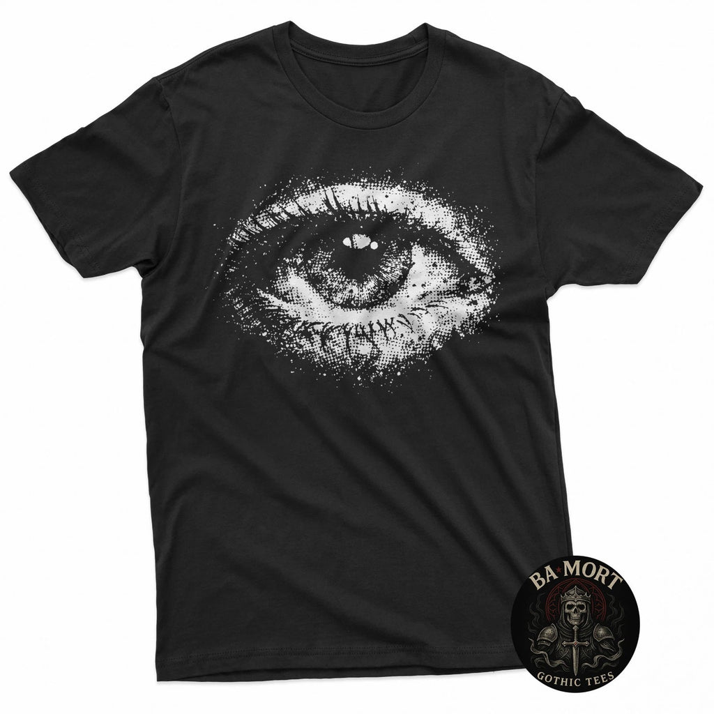 Cyber Goth y2k Occult Eye Aesthetic Dark Art Vintage 2000s T-Shirt
