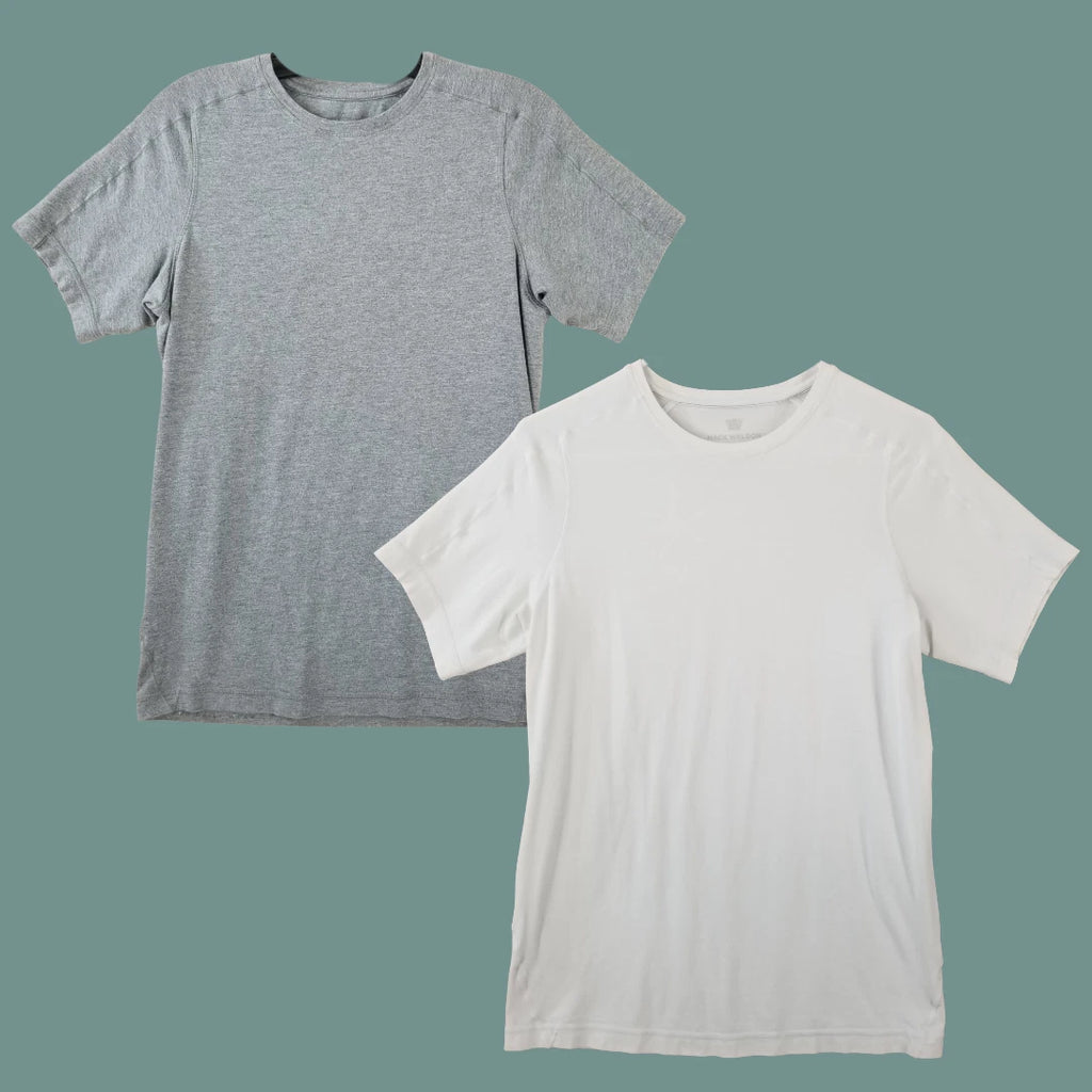 Lot of 5 Mack Weldon Tee Shirt Mens S Jersey Crew Neck Undershirt Grey White