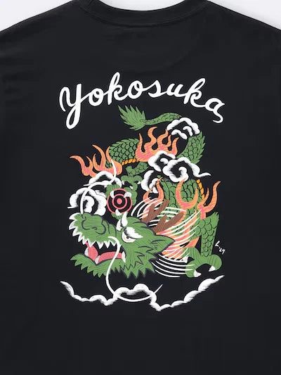 GU Hiromichi Yokochi Sukajan Dragon T-Shirt Black Back Print Yokosuka Japan NWT