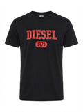 Diesel - Mens Slim Fit Crew Round Neck Organic Logo T-Shirt - T-DIEGOR-K46