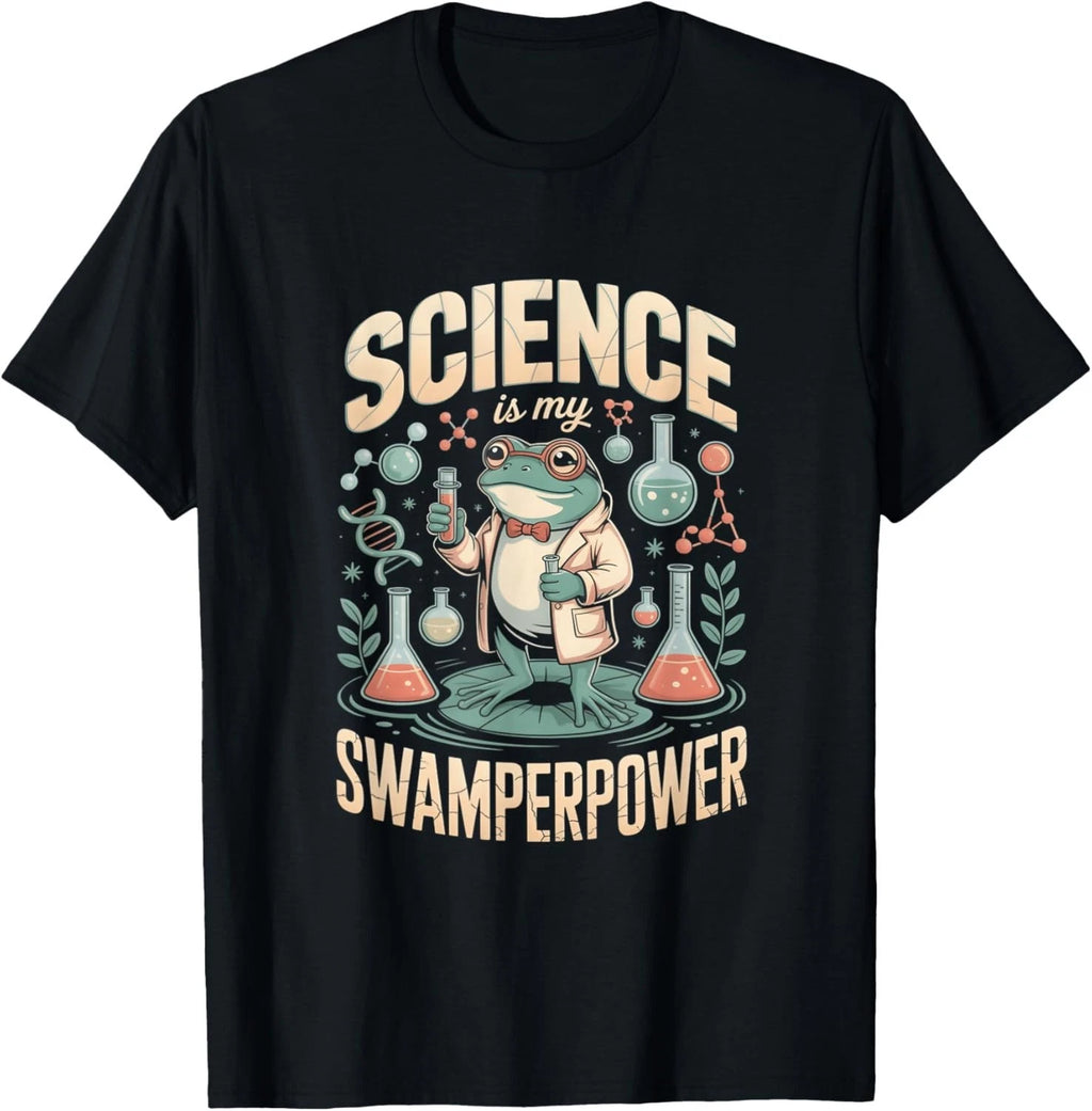 Frog Scientist Science is My Swamperpower Teacher School Gift T-Shirt