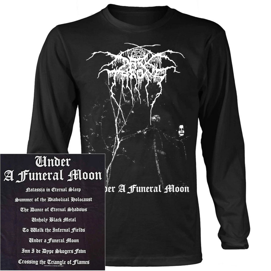 Darkthrone Under A Funeral Moon Album Long Sleeve Shirt S-XXL Official Merch