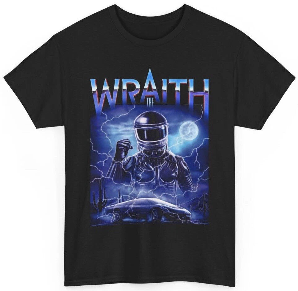 The Wraith T Shirt - 80’s Sci Fiction Classic Poster Art - New
