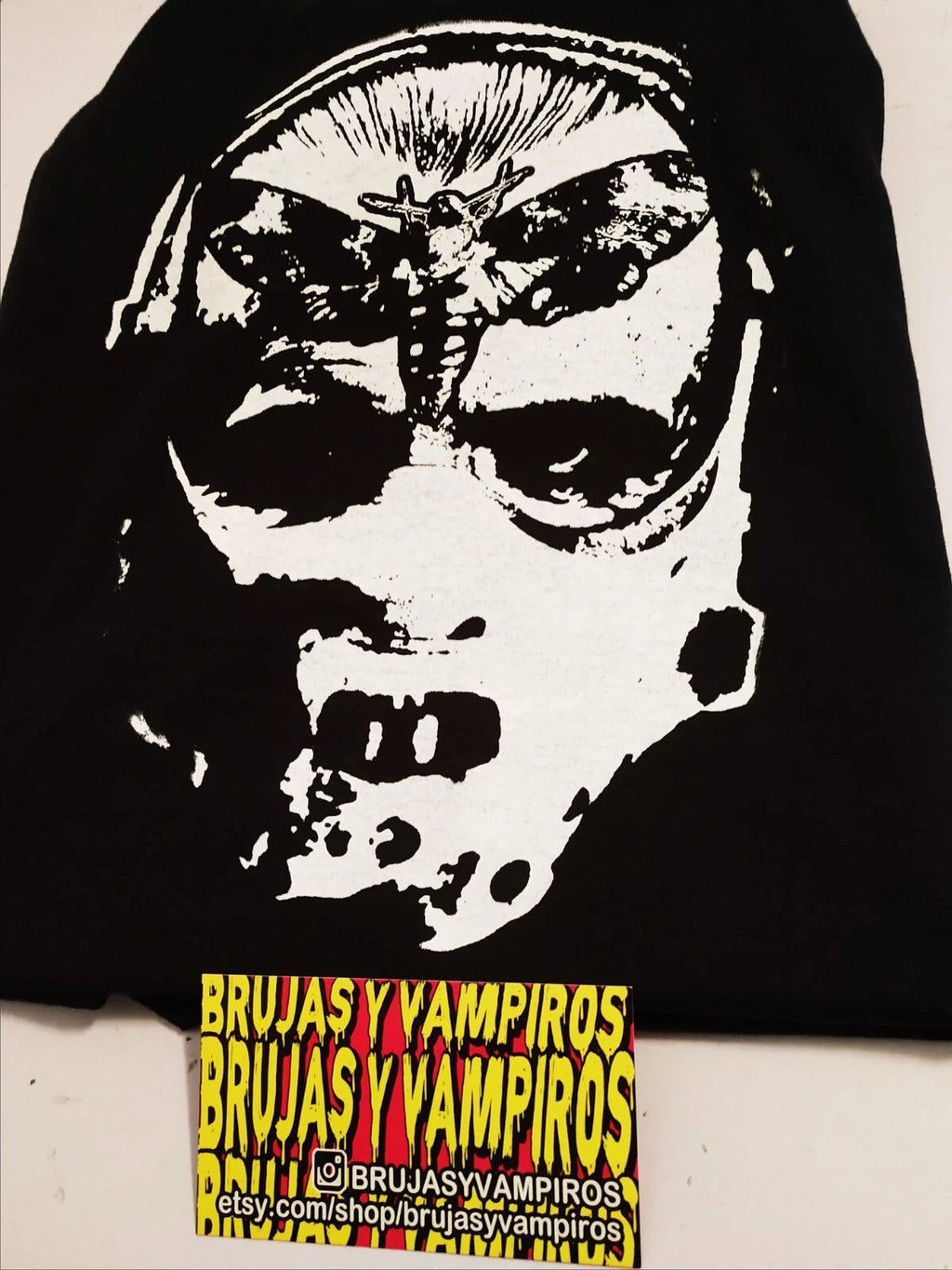 dr hannibal lecter HORROR black t shirt unisex sizes death moth