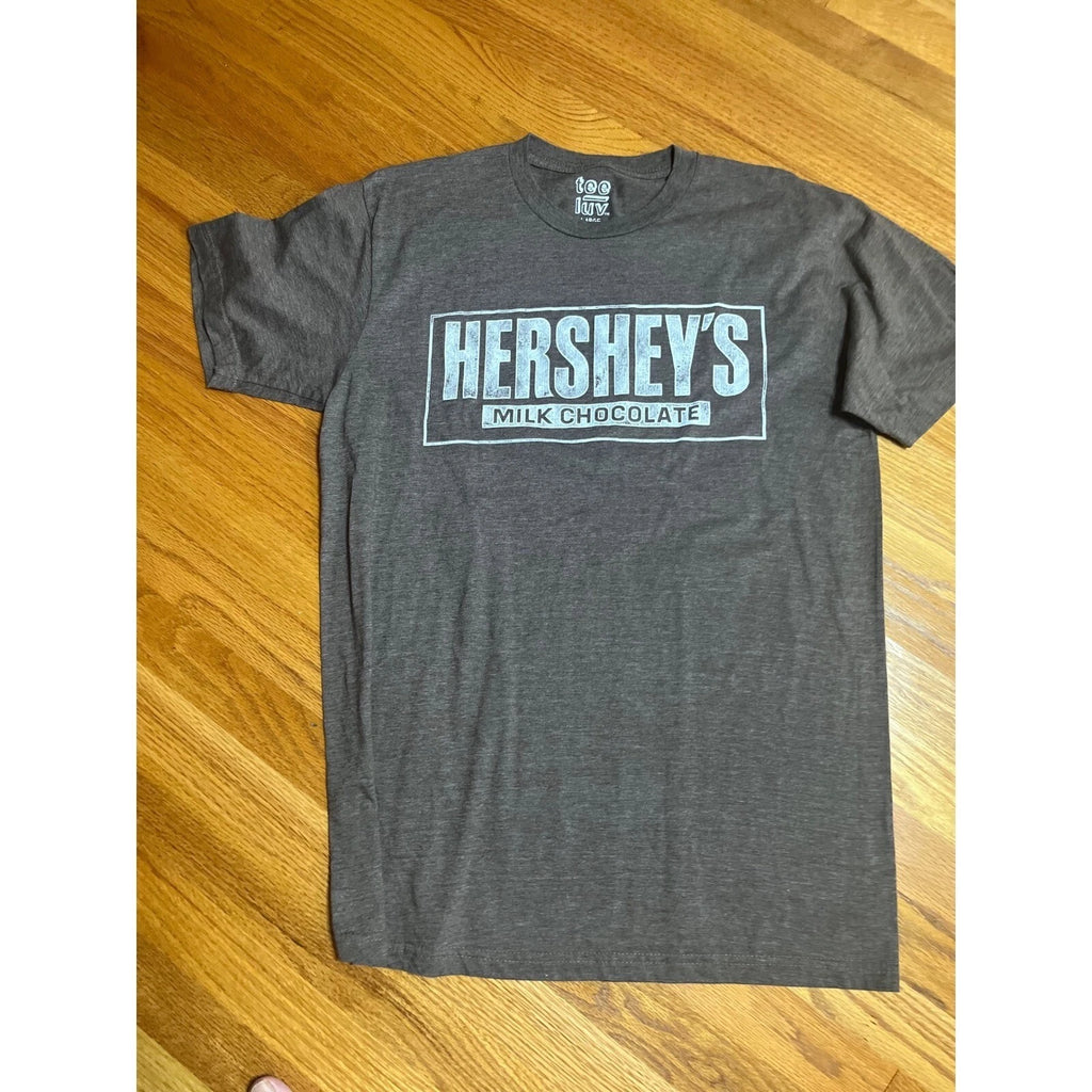 Tee Luv Hershey's Milk Chocolate Graphic T-Shirt Casual Everyday Wear Large