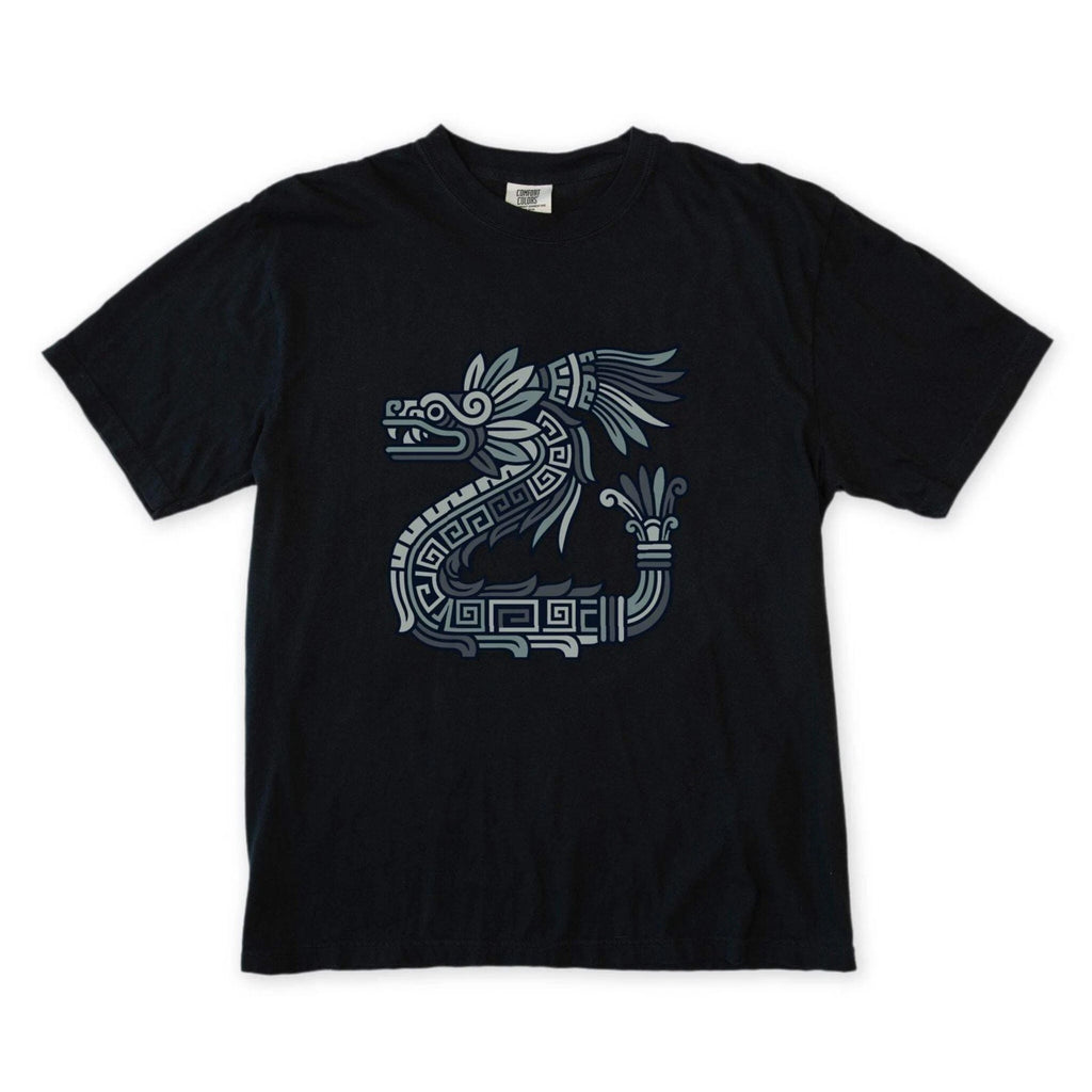 Quetzalcoatl Feathered Serpent T-Shirt | Aztec Mayan Mythology Tee Shirt