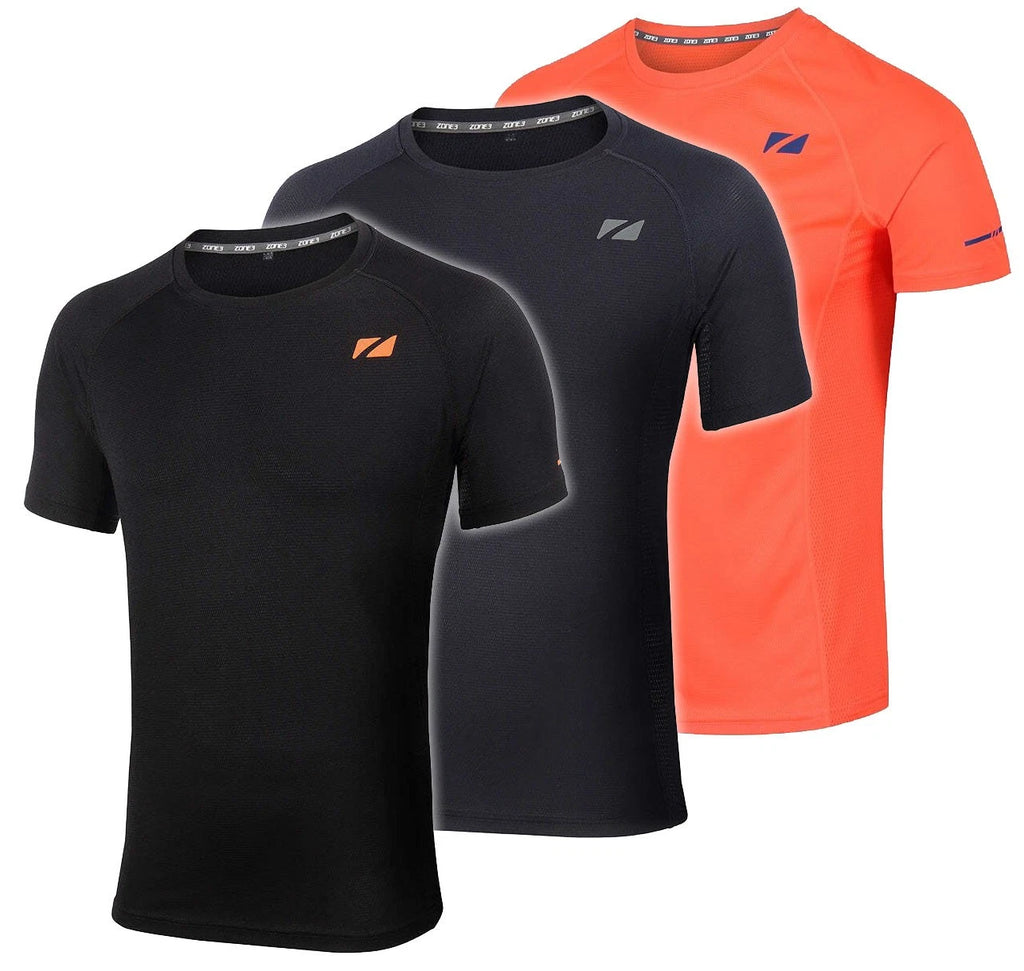 Zone3 Mens Activ-Lite T-Shirt Sport Training Running Gym Technical Lightweight