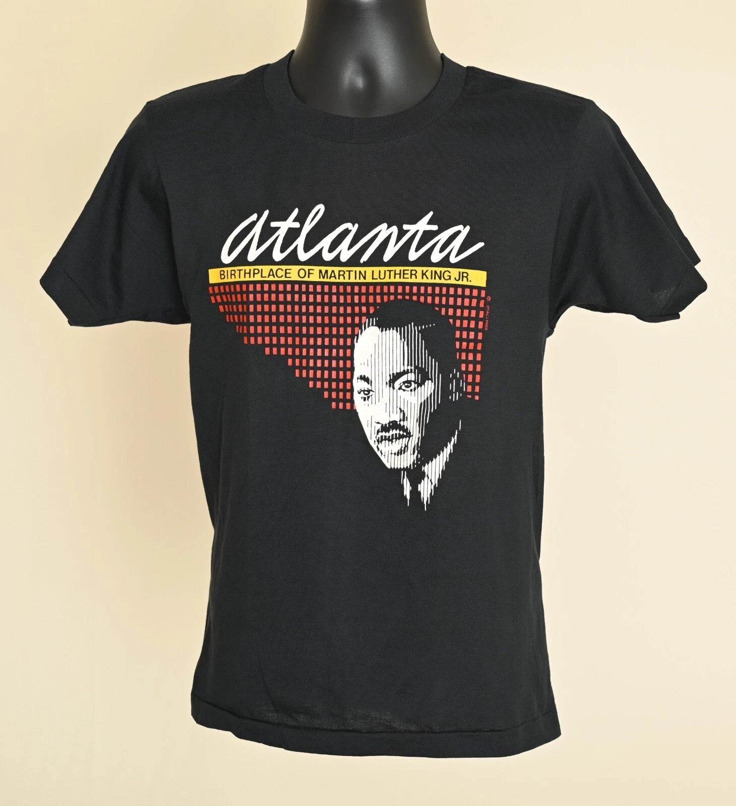 Vintage Original Atlanta Martin Luther King Jr. Black T-Shirt Size M