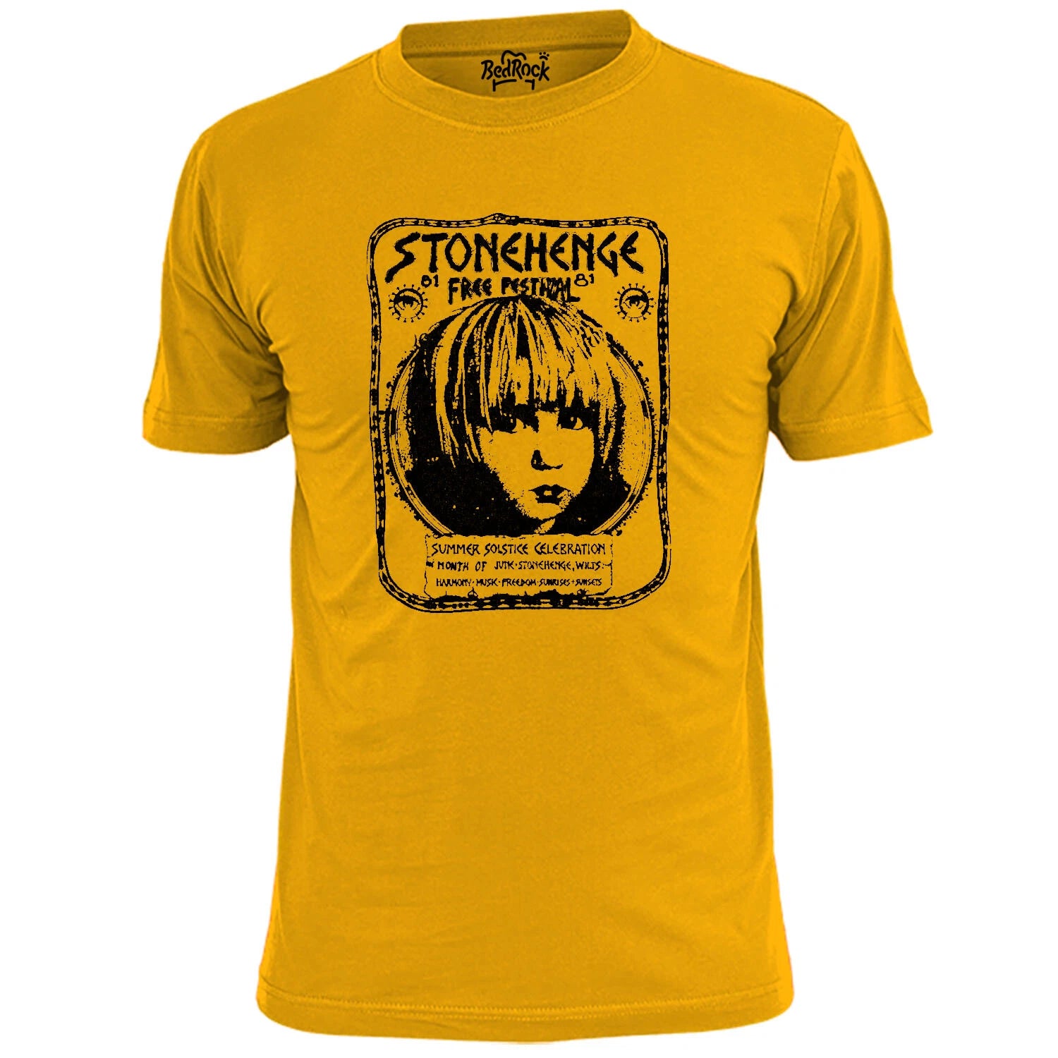 Mens Stonehenge Free Festival 81 T Shirt Druids