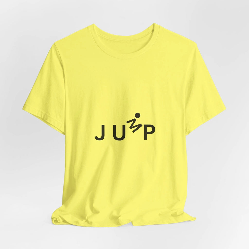 Minimalist T-Shirt for Women or Men "JUMP" - Creative Unisex Bella Canvas Tees