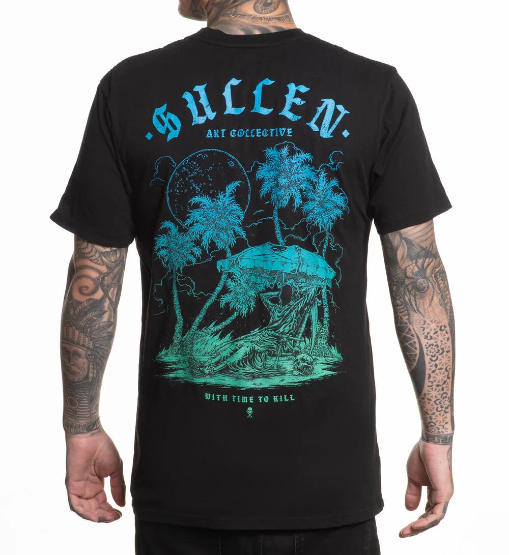 Sullen Pin Up Street Americana Metal Tattoo Art Mens Premium Tee TIME TO KILL