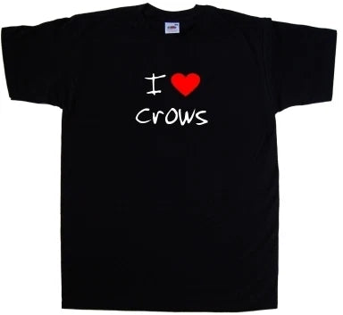 I Love Heart Crows T-Shirt