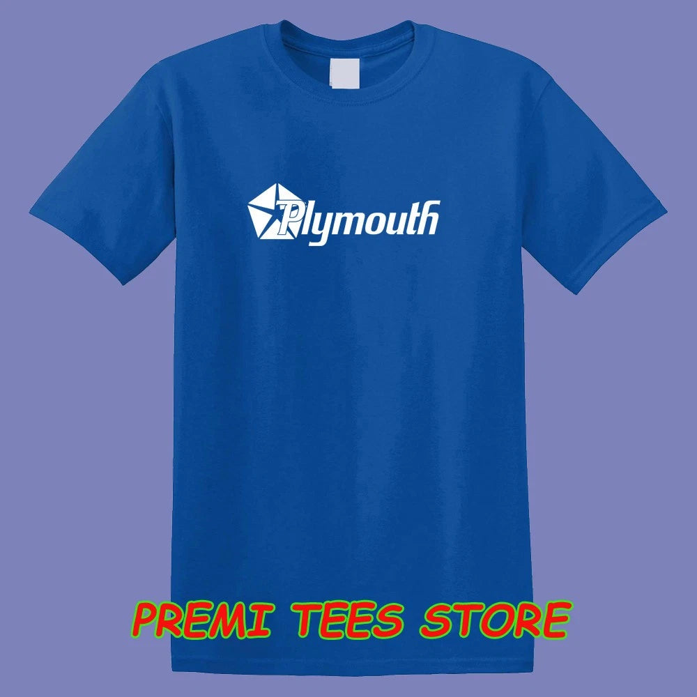 Plymouth Car Classic Men's Blue Size S-3XL