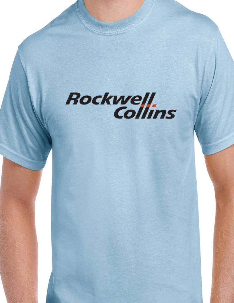 Rockwell Collins Retro T-shirt Defunct Aerospace Developer Company US Fly Tee