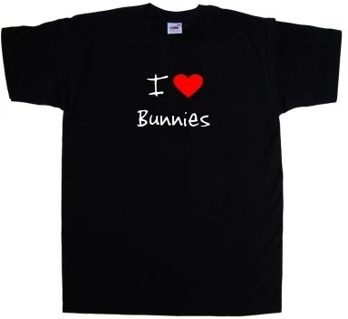 I Love Heart Bunnies T-Shirt