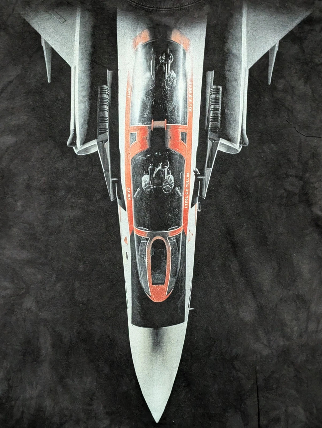 Smithsonian Men's T-shirt Black Fighter Jet XL #2968 EUC