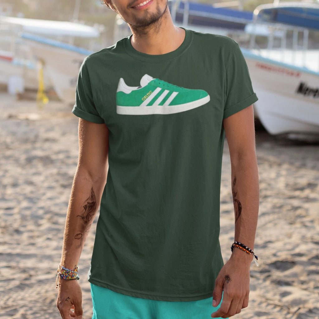 Gazelle Football Celtic FC T Shirt The Celts The Hoops The LUFC Trainer Tee Top