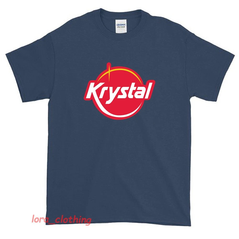 New Krystal Burger Restaurant Logo American Funny T Shirt USA size S-XXL
