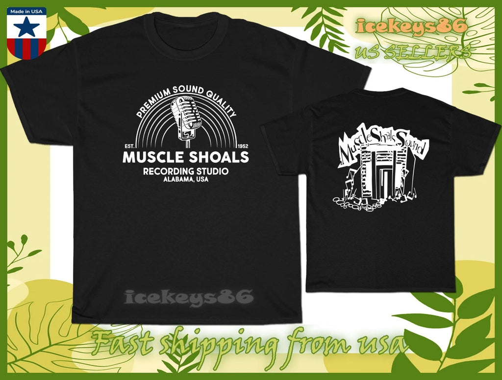 New Muscle Shoals Music Studio Logo Men's T-Shirt American Size Cool T-Shirt