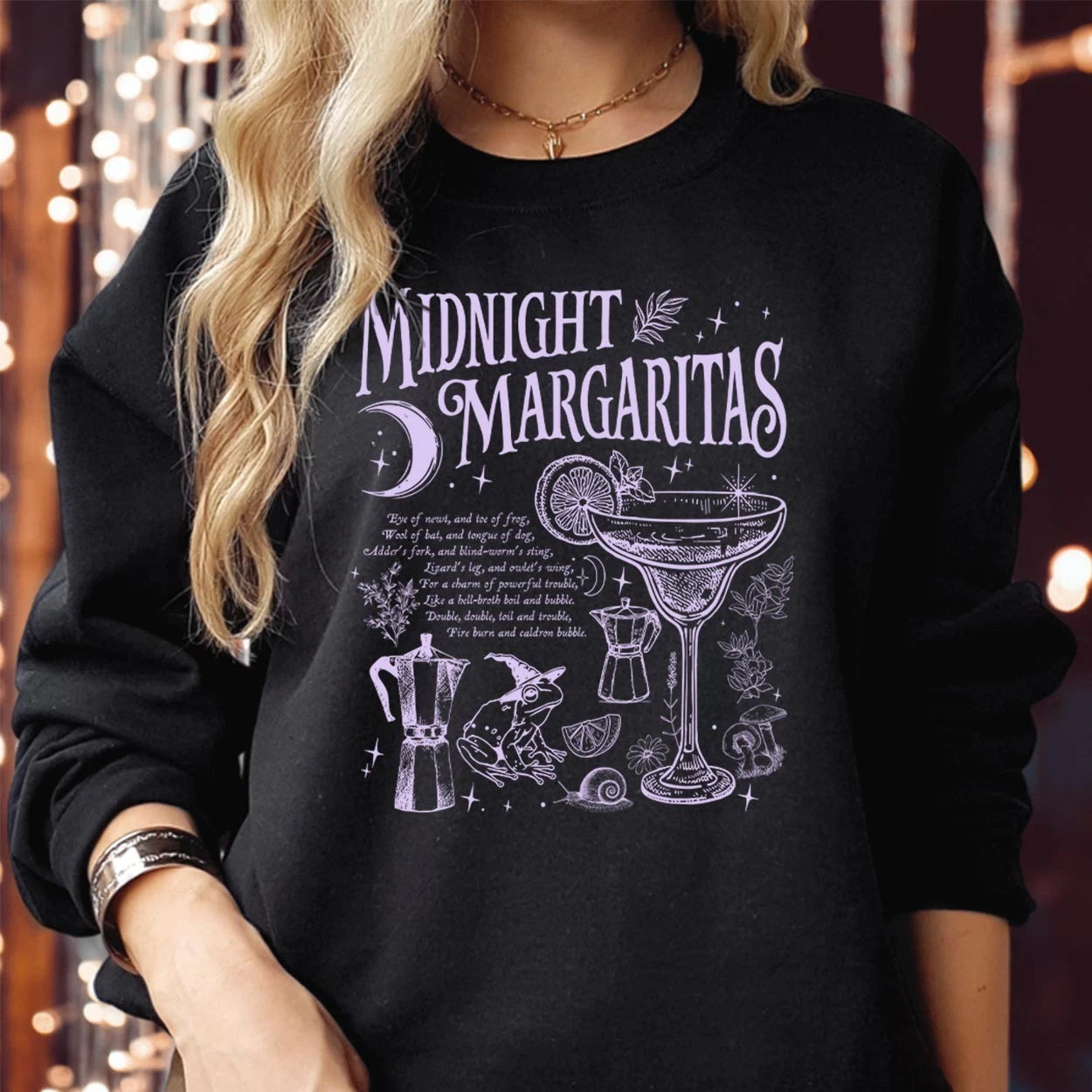 TSHIRT (2020) Midnight Margaritas Witchy T-Shirt Sweatshirt Drink Beer Jumper