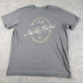 Lawless Brewing Company Shirt Men Large Gray Crew Neck Short Sleeve Graphic Beer