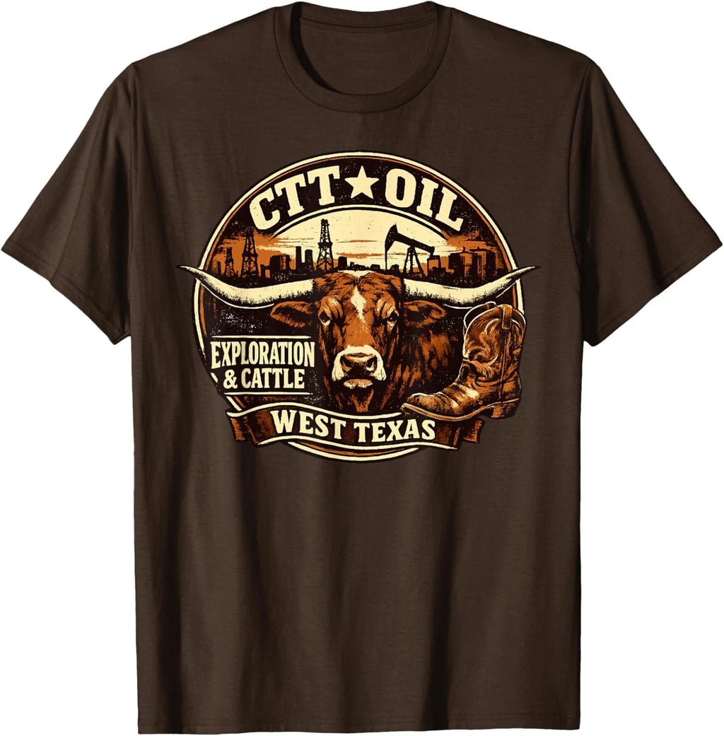 CTT Oil Exploration & Cattle Company Texas Design Unisex T-Shirt