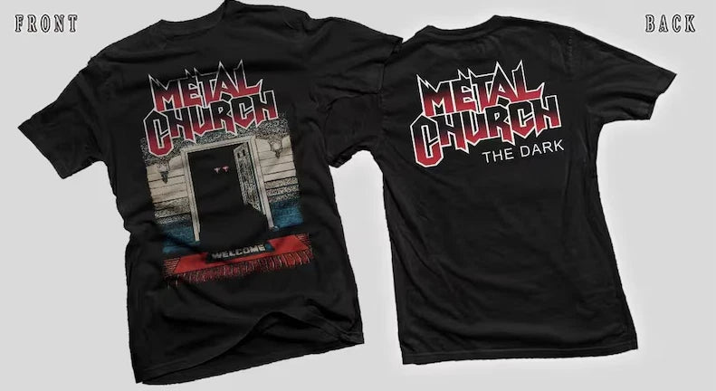 New Dtg/Dtf printed T-shirt - METAL CHURCH- The Dark - size- S,M,L,XL,2-3-4-5