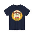 Frankenmuth Beer Dachshund Dog MI Brewing Co. Retro Breweriana Label T-Shirt