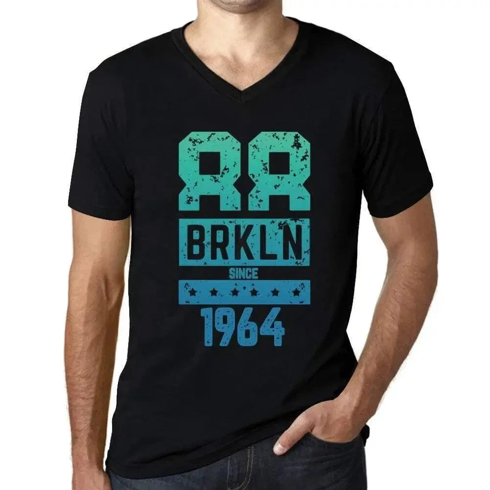 Men's Graphic T-Shirt V Neck Brkln Since 1964 60th Birthday Anniversary 60 Year