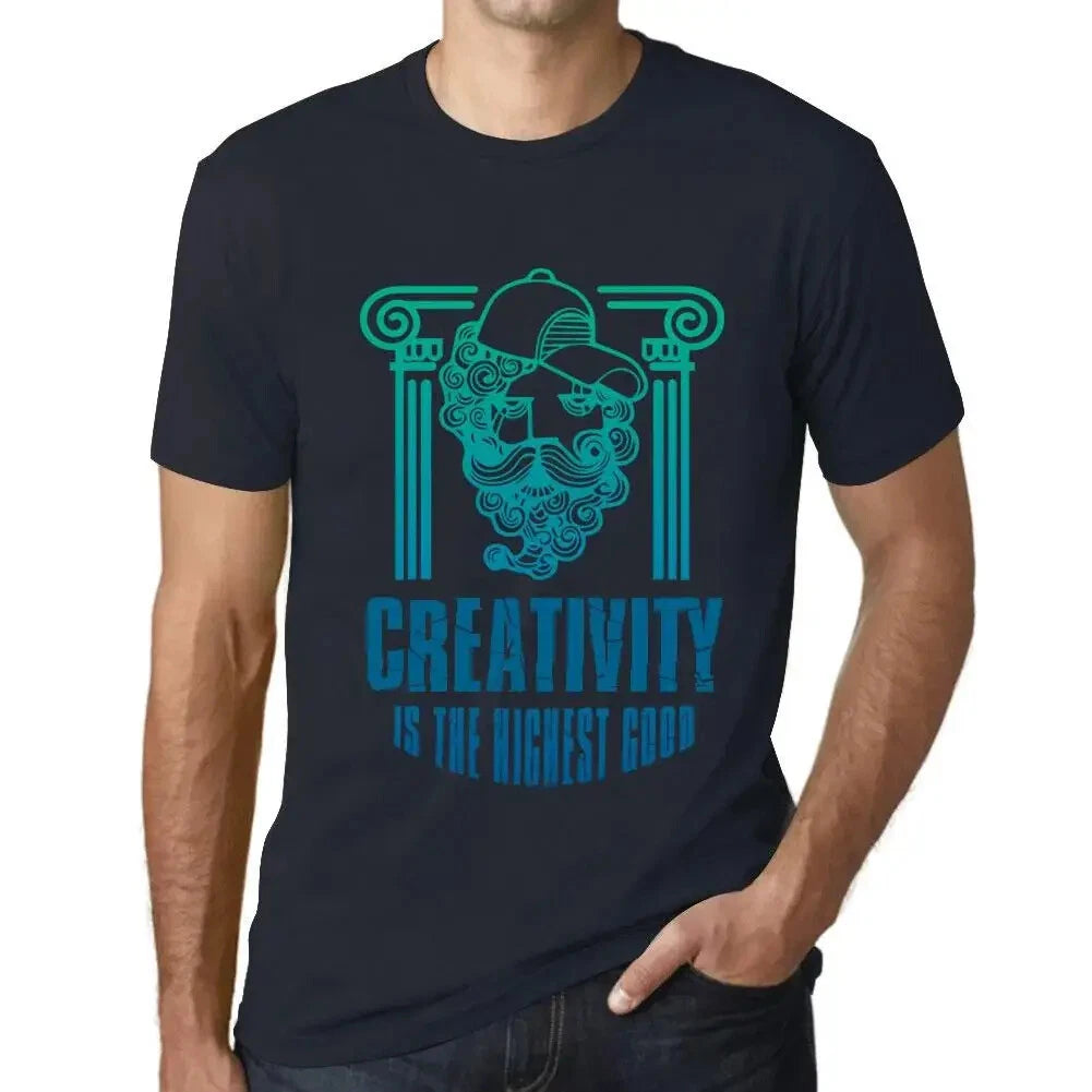 Heren Grafisch T-Shirt Creativiteit is het hoogste goed – Creativity Is