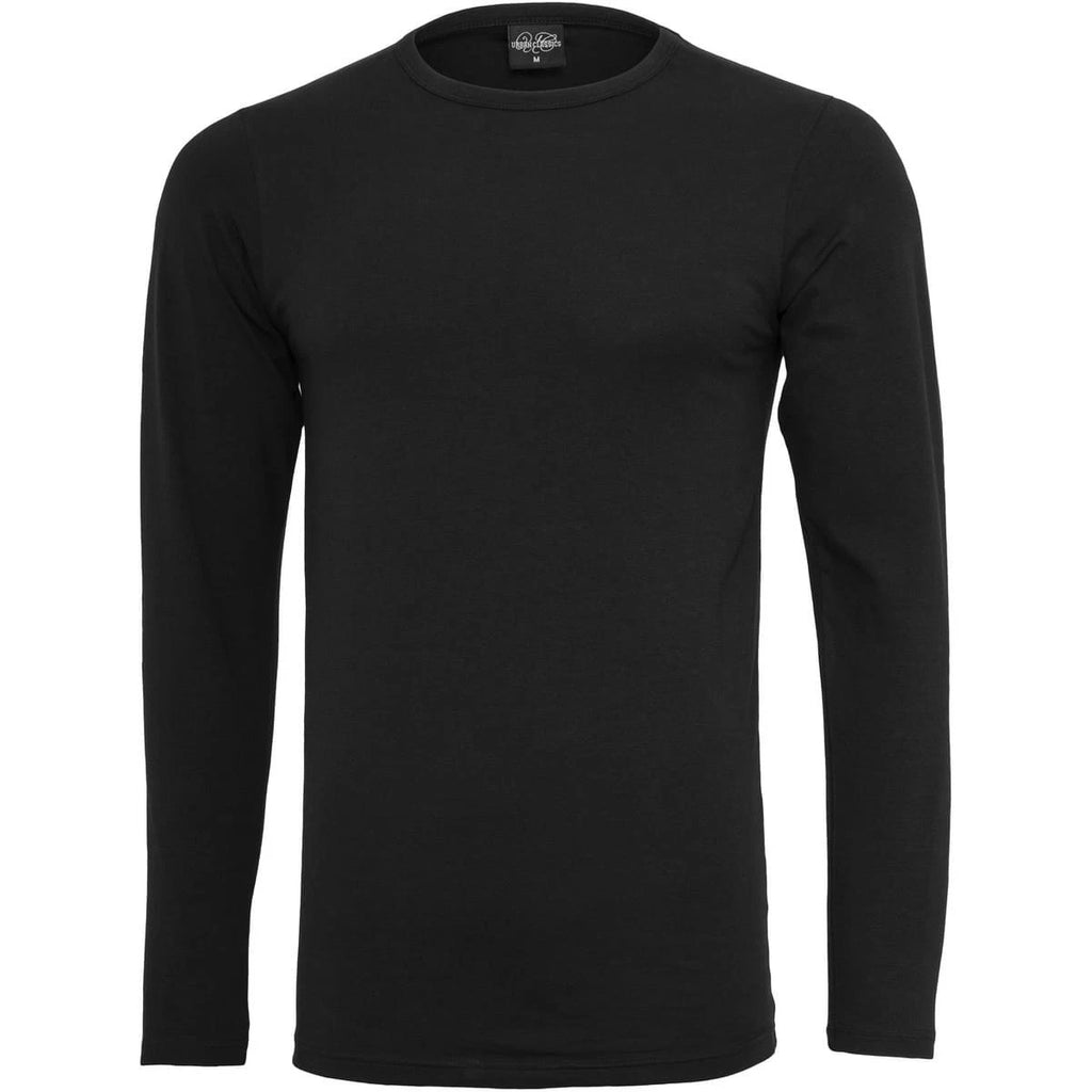 Urban Classics fitted stretch L/S tee men's log sleeve long sleeve shirt jersey men