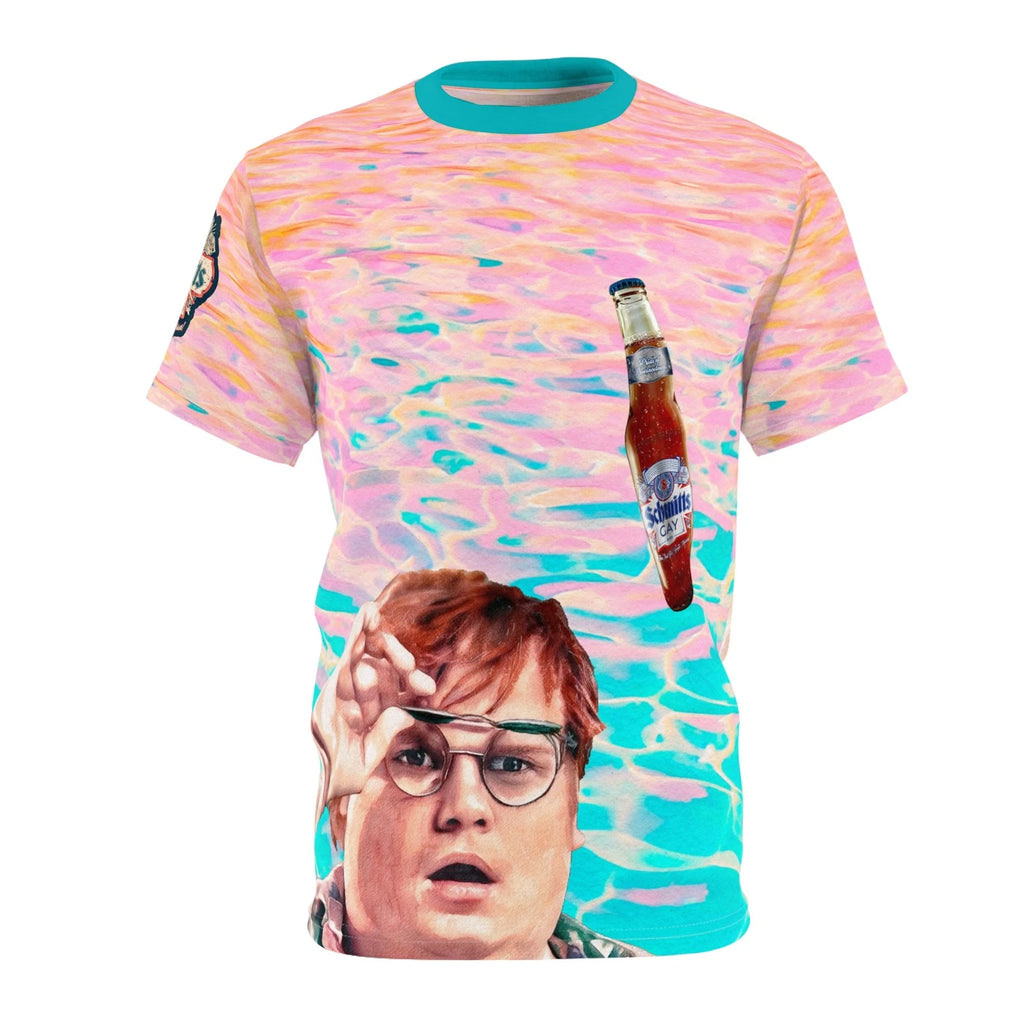 Chris Farley SNL Schmitt's Gay Beer Unisex Cut & Sew Tee (AOP)