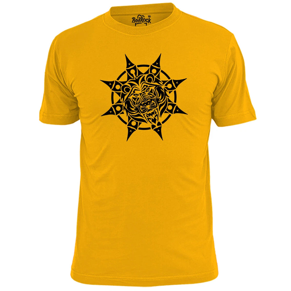 Mens Tribal Tiger Face V2 T Shirt Tattoo Art