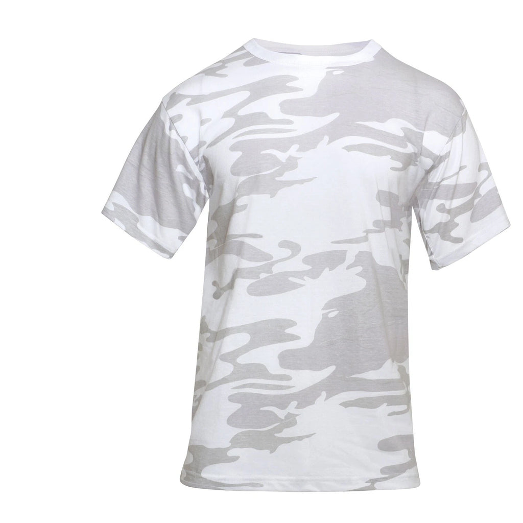 WHITE Camo T-Shirt Urban USMC Army Navy Airsoft Paintball Snow Surf Skate Ski