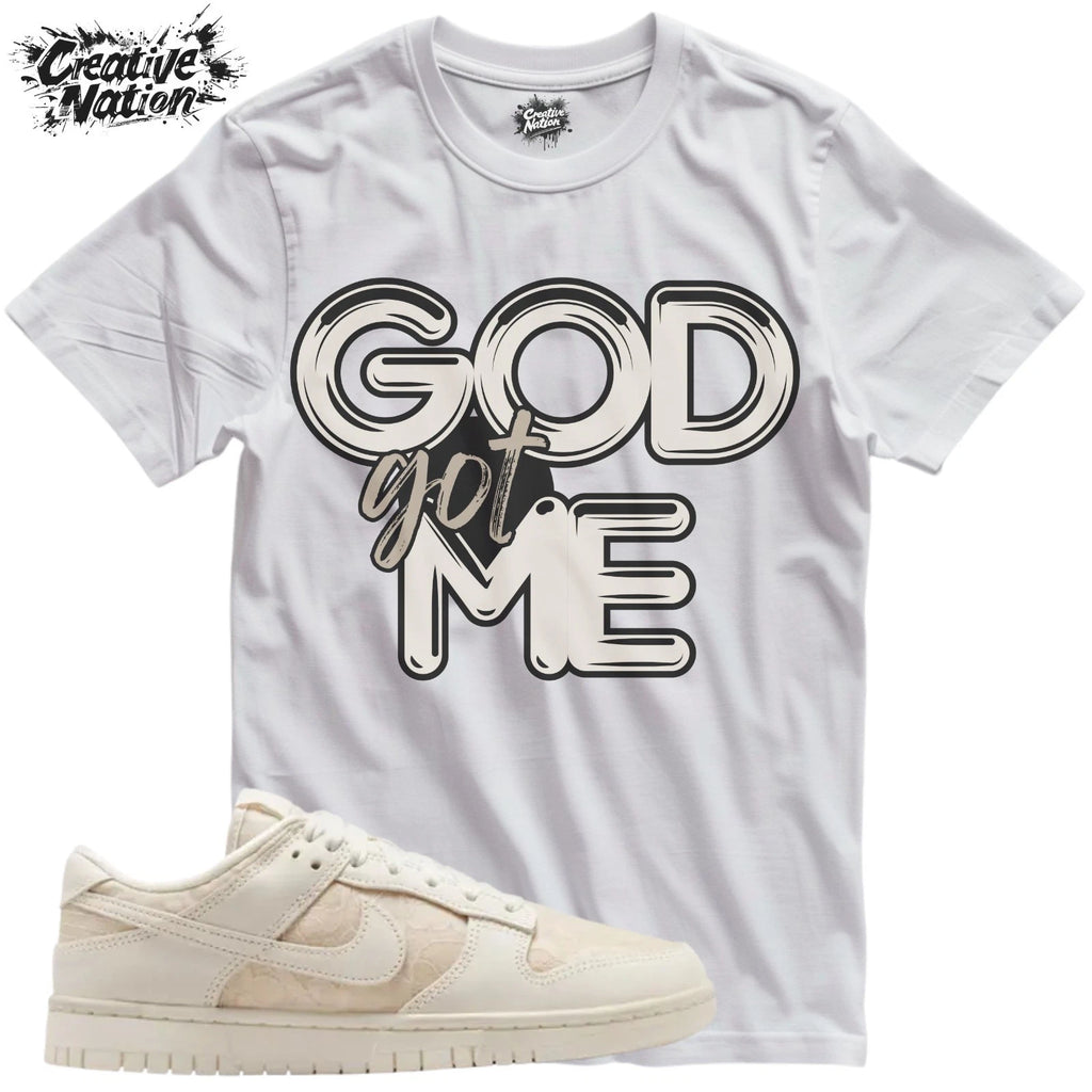 Shirt To Match Dunk Low Lace Soft Pearl Unisex Tee GOD Got Me Shirt