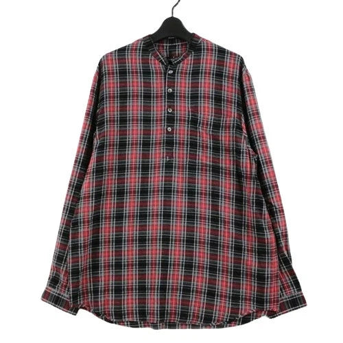 UNDERCOVER 25AW Red Check Pullover Shirt Size 2 Cotton Blend