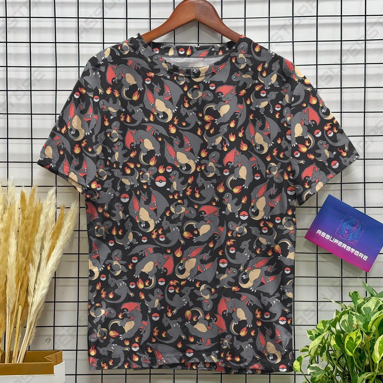 Charizard Charmander Kawaii Trendy Tshirt Charizard Funny Tshirt Charmander Emot