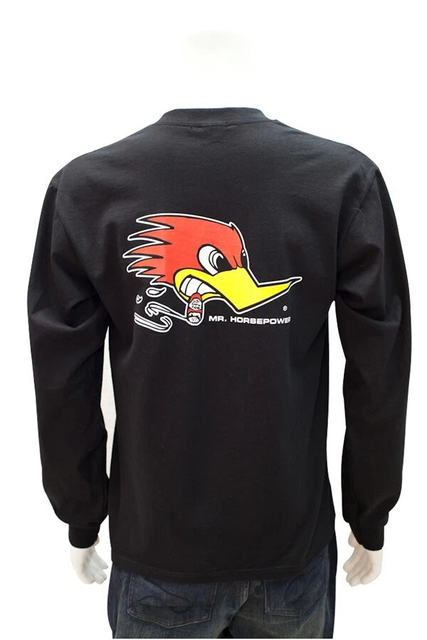 Mr. Horsepower Clay Smith Cams Long Sleeve T-Shirt “Black,White” 100% Cotton