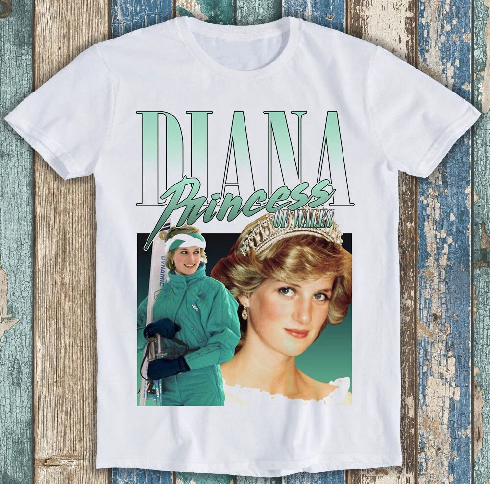 Lady Diana Princess Of Wales 90s Retro Music Best Movie Gift Tee T Shirt M1412