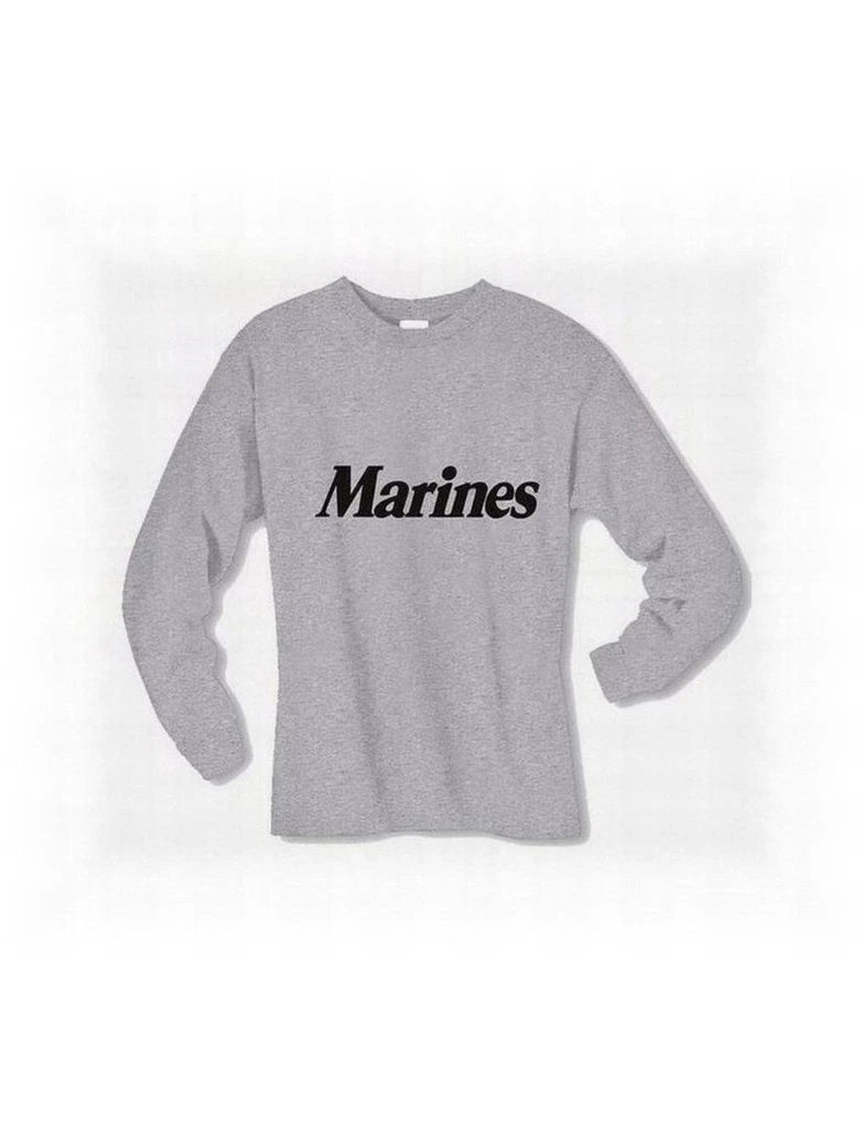 MARINES TEE  PHYSICAL TRAINING T-SHIRT LONG SLEEVE USMC