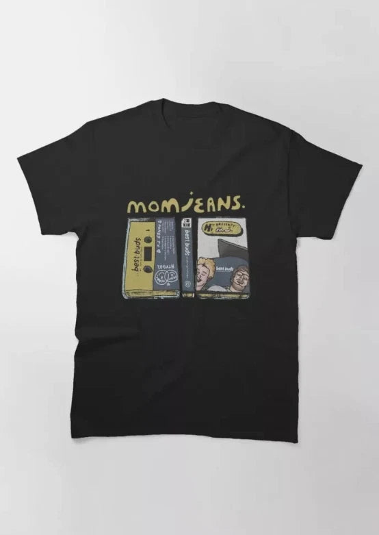 Mom Jeans Band Cotton Black Size S To 5XL T-Shirt Gift For Fan