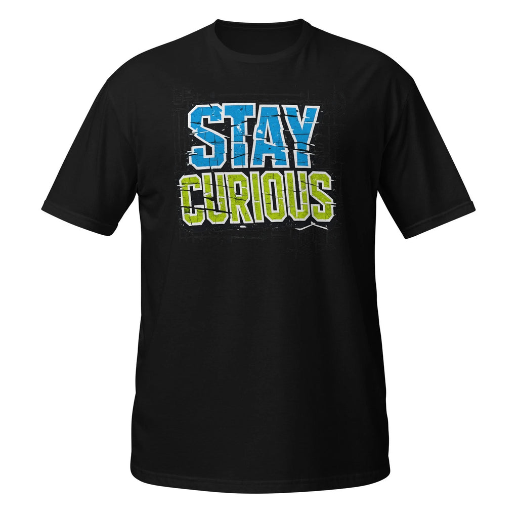 Stay Curious Shirt Streetwear Graphic Distressed Typography Urban Tee
