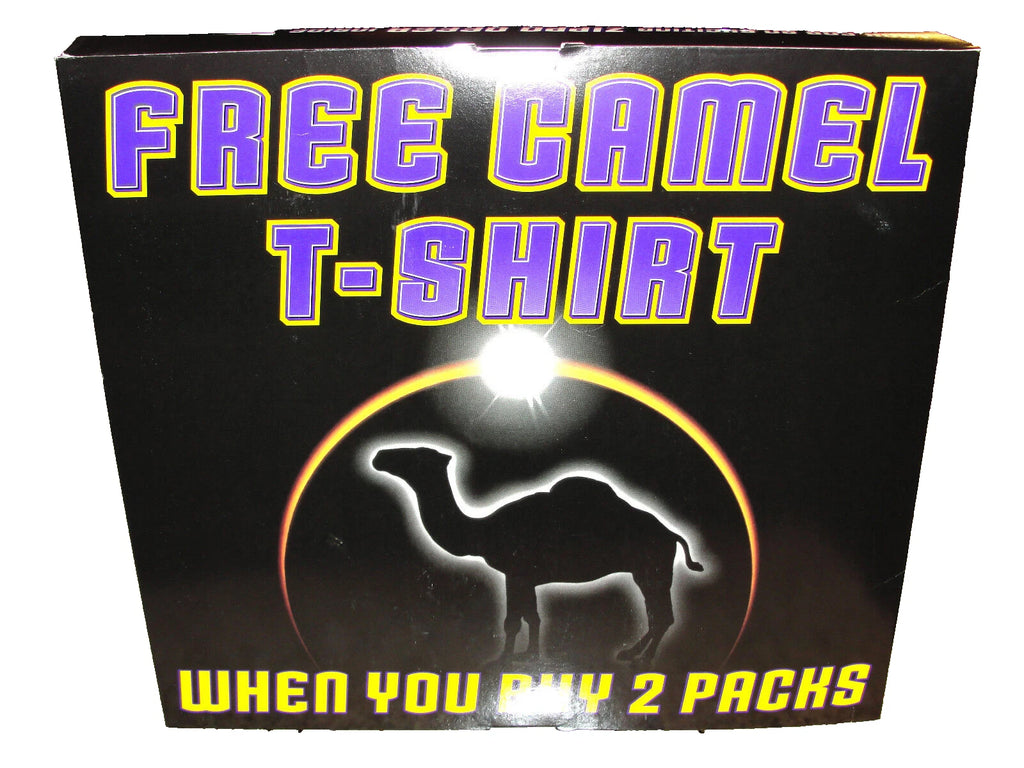 Joe Camel Cigarettes Pocket T-Shirt Black XL 1998 With Original Box
