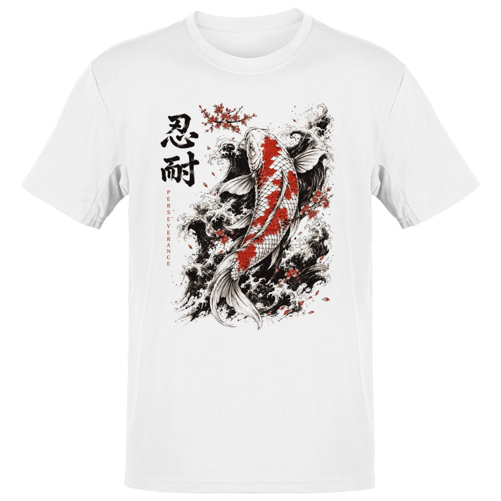 Perseverance Koi Fish Japanese Art Men's T-shirt