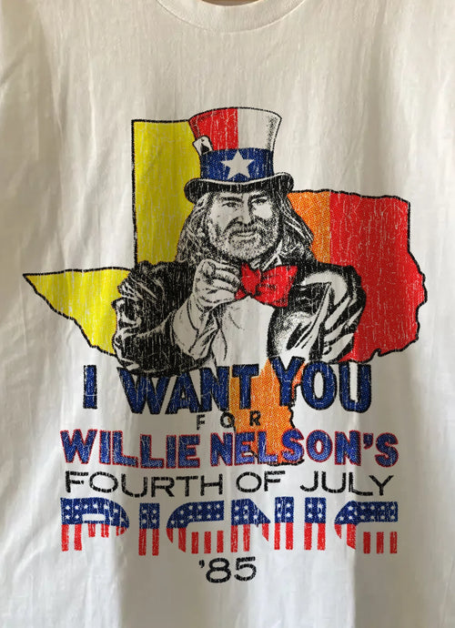 '85 Willie's Picnic Classic T-Shirt White XL