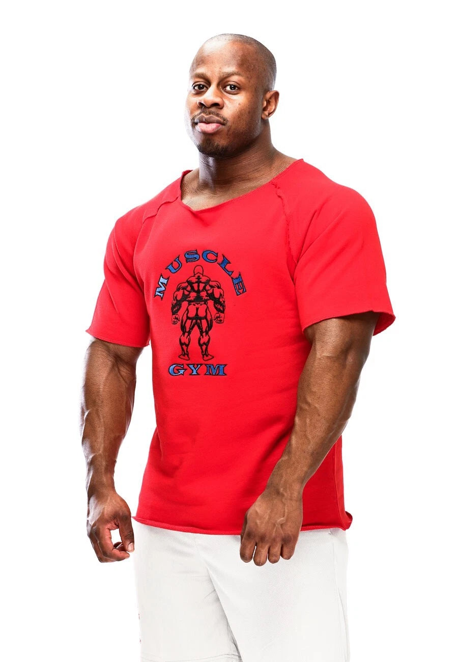 Bodybuilding Ragtop T-Shirt for Men – Oversized Gym Muscle Workout Top Hardcore
