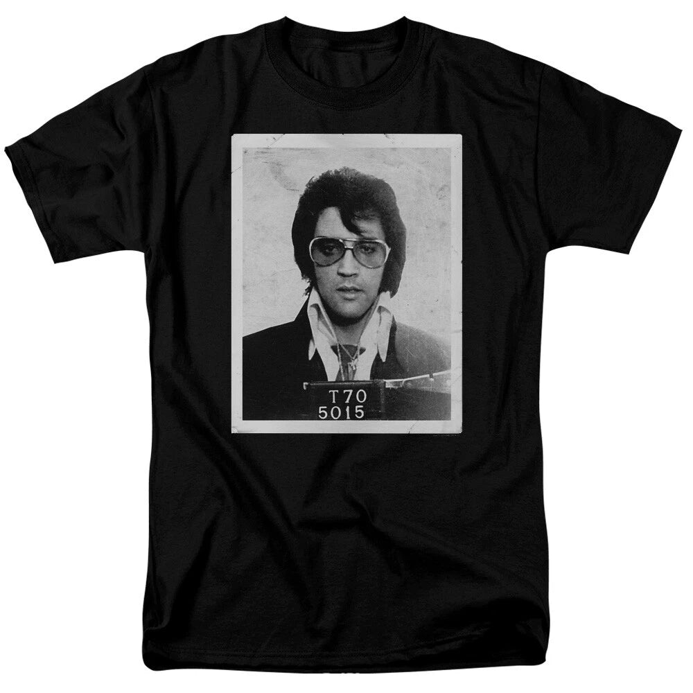 Elvis Presley King Framed Mug Shot Photo Classic Mens T-Shirt