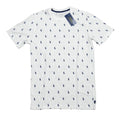 Polo Ralph Lauren Men's White All Over Pony Logo Graphic Crew-Neck Sleep T-Shirt