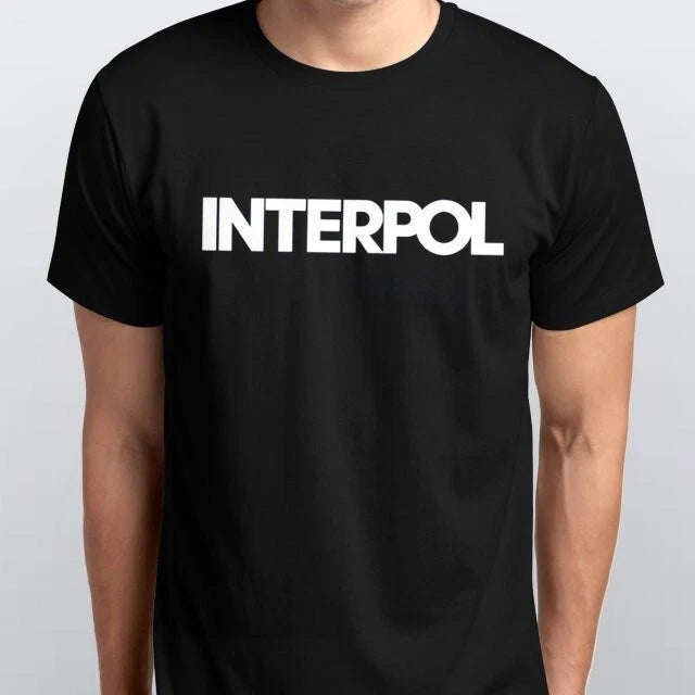 INTERPOL new T-SHIRT All sizes S M L XL XXL colours Black, White